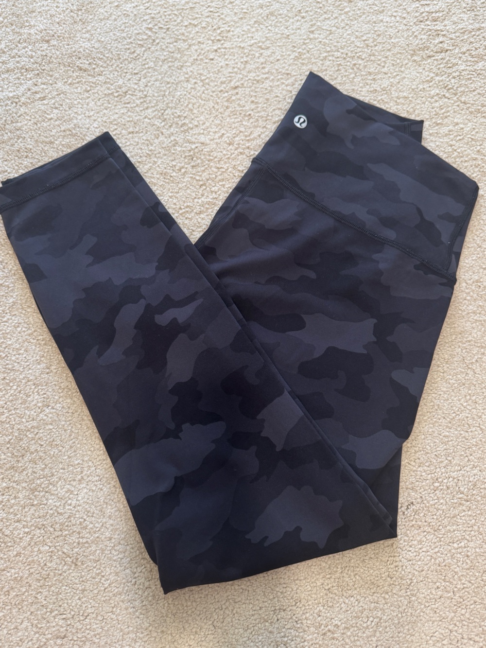 lululemon athletica Black Camo Leggings